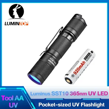 EDC 365nm UV-Lys Lommelygte Mini Ultraviolet LED Lommelygte linterna Blacklight Pet Pletter Detektor 14500 Genopladelige Af AA UV