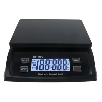 X7XD Digital Forsendelse Skala 66lb / 0.1 oz (30 kg / 1g) Post-Vægt med Holder og Tara-Funktion-Mail Porto Skala