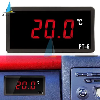 -40~110℃ Digital Bil Termometer Køretøj Temperatur Måleren Overvåge PT-6 AC 220V Automotive Termometer med NTC Sensor