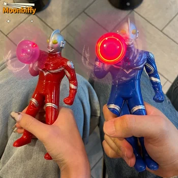 Mini Håndholdte Glødende Fan Ultraman Børn Toy Gave Animationsfilm Manuel Fan Sommeren Mini Køling Pres Fan mini fan bærbare