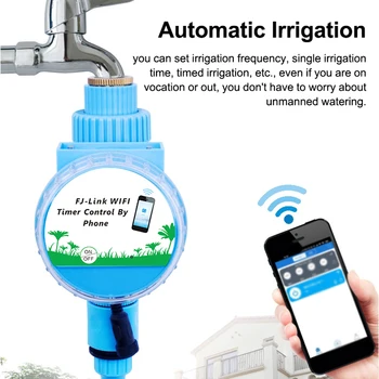 Automatisk Vanding Sprinkler System Kunstvanding Controller APP Fjernbetjening WiFi Forbindelse med Regn-Sensor Vanding Timer