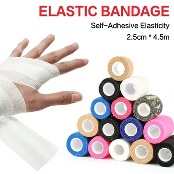 Bløde Ikke-vævet Sport Selvklæbende Elastisk Bandage Wrap Tape 4,5 m Elastoplast For Knæ Støtte Puder Finger Ankel Palm Skulder
