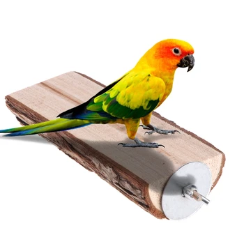 Parrot Fugl Aborre Toy Træ Står Indehaveren Platform Egern, Hamster, Chinchilla Rack Bur Toy Tilbehør Fugle Forsyninger