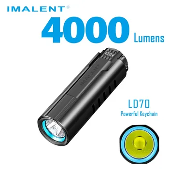 IMALENT LD70 EDC Kraftfulde Lommelygte Torch 4000 Lumens Cree XHP70.2 LED Handlight Genopladelige Super lysende Lanterne til Camping